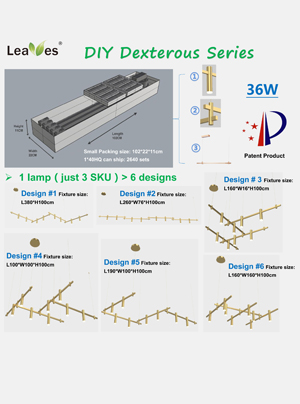 2022-Leaves DIY Dexterous series- One lamp different designs