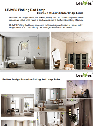 Fishing Rod Lamp-Leaves Led Lighting